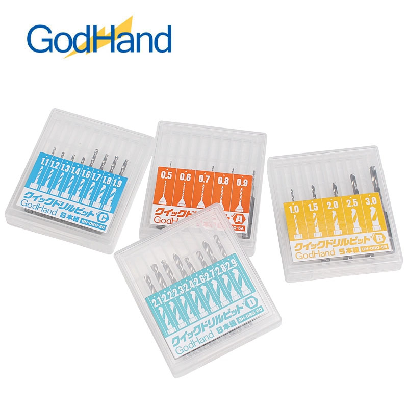 Top Tech Accessories - GodHand GH-DBQ-5A/5B/8C/8D Conjunto de brocas de