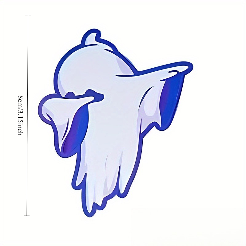 Tech Gear Accessories - 2 Adesivos de Vinil Fantasma Dabbing,